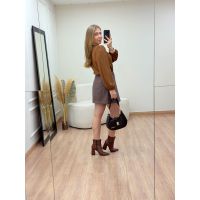 Short Saia Naomi Marrom