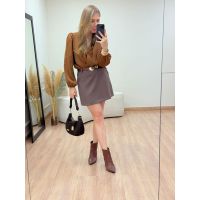 Short Saia Naomi Marrom