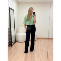 Camisa Cropped Amábile Verde