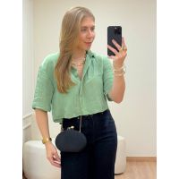 Camisa Cropped Amábile Verde