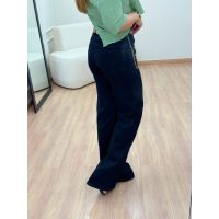 Calça Wide Leg Dardak Preta