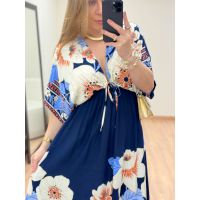Vestido Glenda Curto Azul