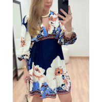 Vestido Glenda Curto Azul