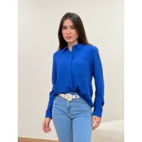 Camisa Viscose Azul