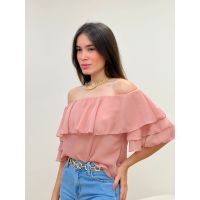 Blusa Ombro A Ombro Rose