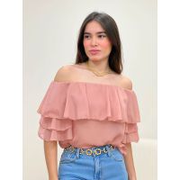Blusa Ombro A Ombro Rose