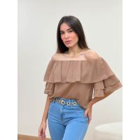 Blusa Ombro A Ombro Fendi