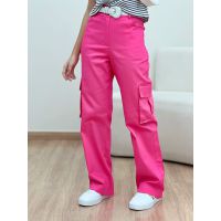 Calça Cargo Rosa