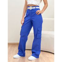 Calça Cargo Azul