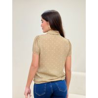 Blusa Coração Bege