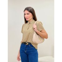 Blusa Coração Bege