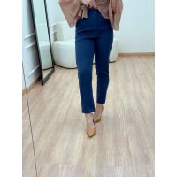 Calça Alfaiataria Reta Azul