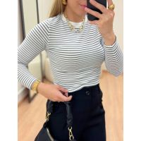 Blusa Tricot Listrado
