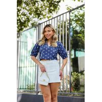 Cropped Vick Azul