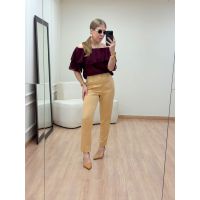 Blusa Ombro A Ombro Vinho