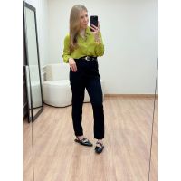 Camisa Acetinada Pistache