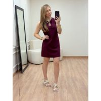 Vestido Ester Vinho