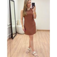 Vestido Alessa Marrom