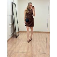 Vestido Noele Marrom