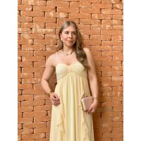 Vestido Magnólia Manteiga