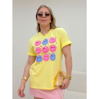 T-shirt Smile Amarela