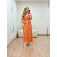 Vestido Camélia Laranja