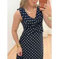 Vestido Poá Preto