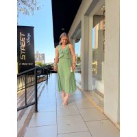 Vestido Poá Verde