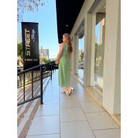 Vestido Poá Verde