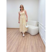 Vestido Isabela Bege