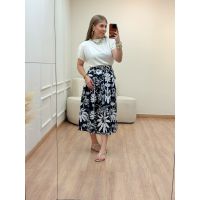Blusa Malu Gola Redonda Branca