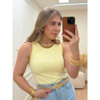 Regata Canelada Bojo Amarela