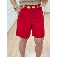 Bermuda Alfaiataria Vermelho