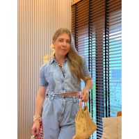 Blusa Cropped Alcance Jeans