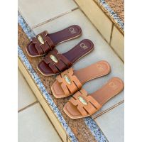 Rasteira Carlota Caramelo