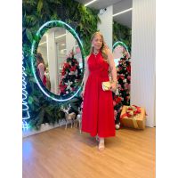 Vestido Flor Vermelho