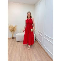 Vestido Flor Vermelho
