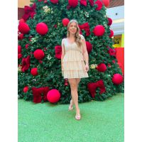 Vestido Cristal Bege