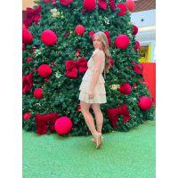 Vestido Cristal Bege