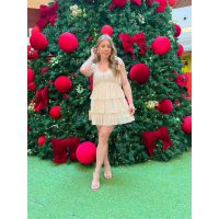 Vestido Cristal Bege