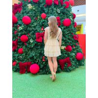 Vestido Cristal Bege