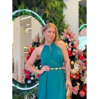 Vestido Celeste Verde