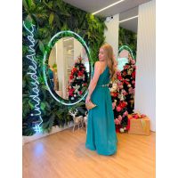 Vestido Celeste Verde