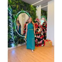 Vestido Celeste Verde