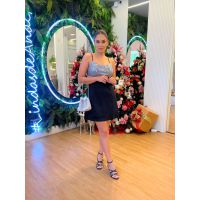 Vestido Paetê Preto