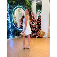 Vestido Paetê Branco