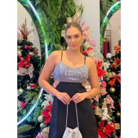 Vestido Paetê Preto