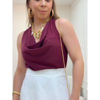 Blusa Degagê Vinho