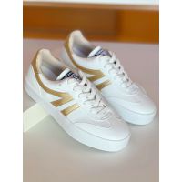 Tênis Essential Branco / Dourado
