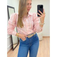 Camisa Nina Listrado Laranja